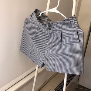 Light blue stripe shorts